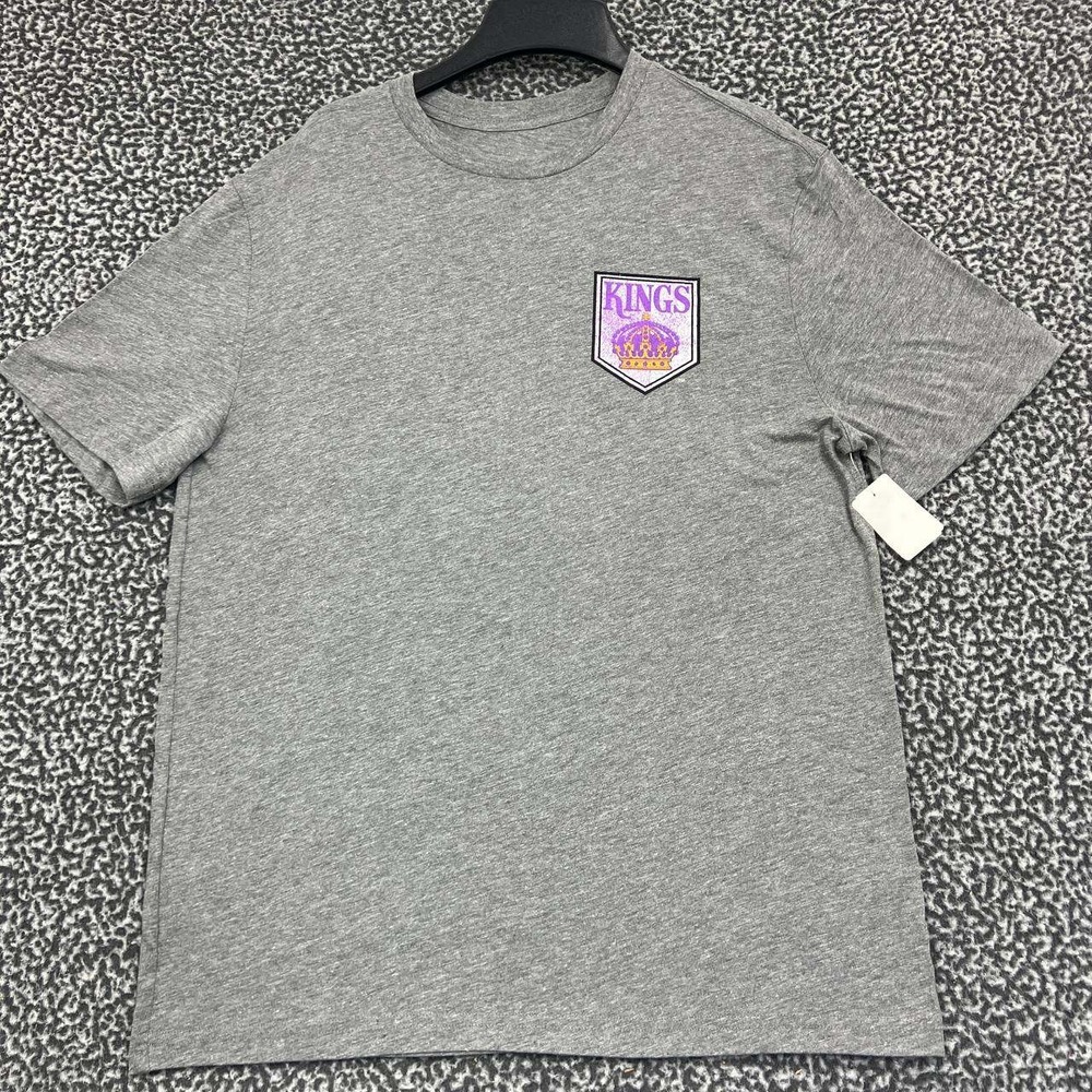 Los Angeles LA Kings Shirt Men Large Gray Fanatics‎ Short Sleeve Crew Neck New L